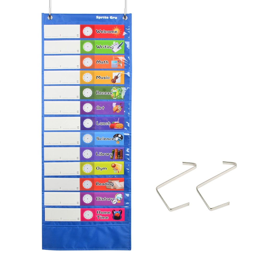 Algopix Similar Product 1 - Daily Schedule Pocket Chart Class