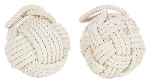 Algopix Similar Product 13 - Benzara Dapper Rope Wall Stop in White