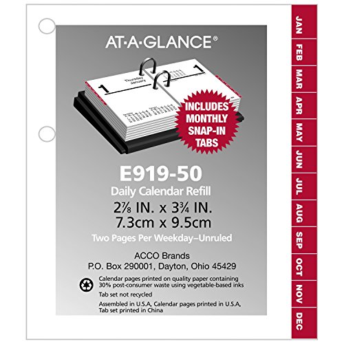 Algopix Similar Product 11 - ATAGLANCE Daily Desk Calendar Refill