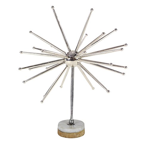 Algopix Similar Product 17 - Benzara Modish Nickle Plated Silver
