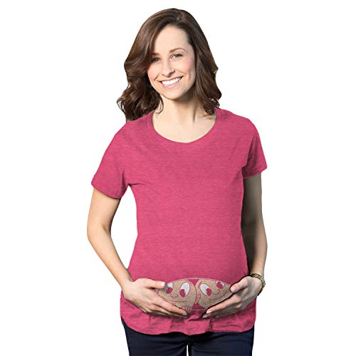 Algopix Similar Product 4 - Maternity Peeking Twins T Shirt Cute