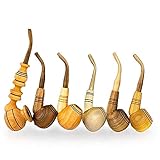 Algopix Similar Product 11 - 6 pcs Handmade Wooden Tobacco Smoking
