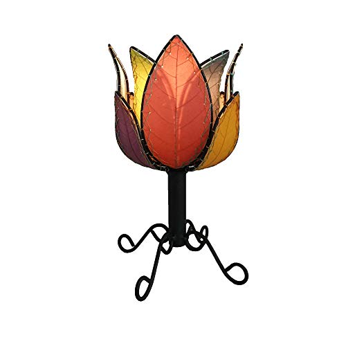 Algopix Similar Product 10 - Outdoor Indoor Lotus Table Lamp Multi