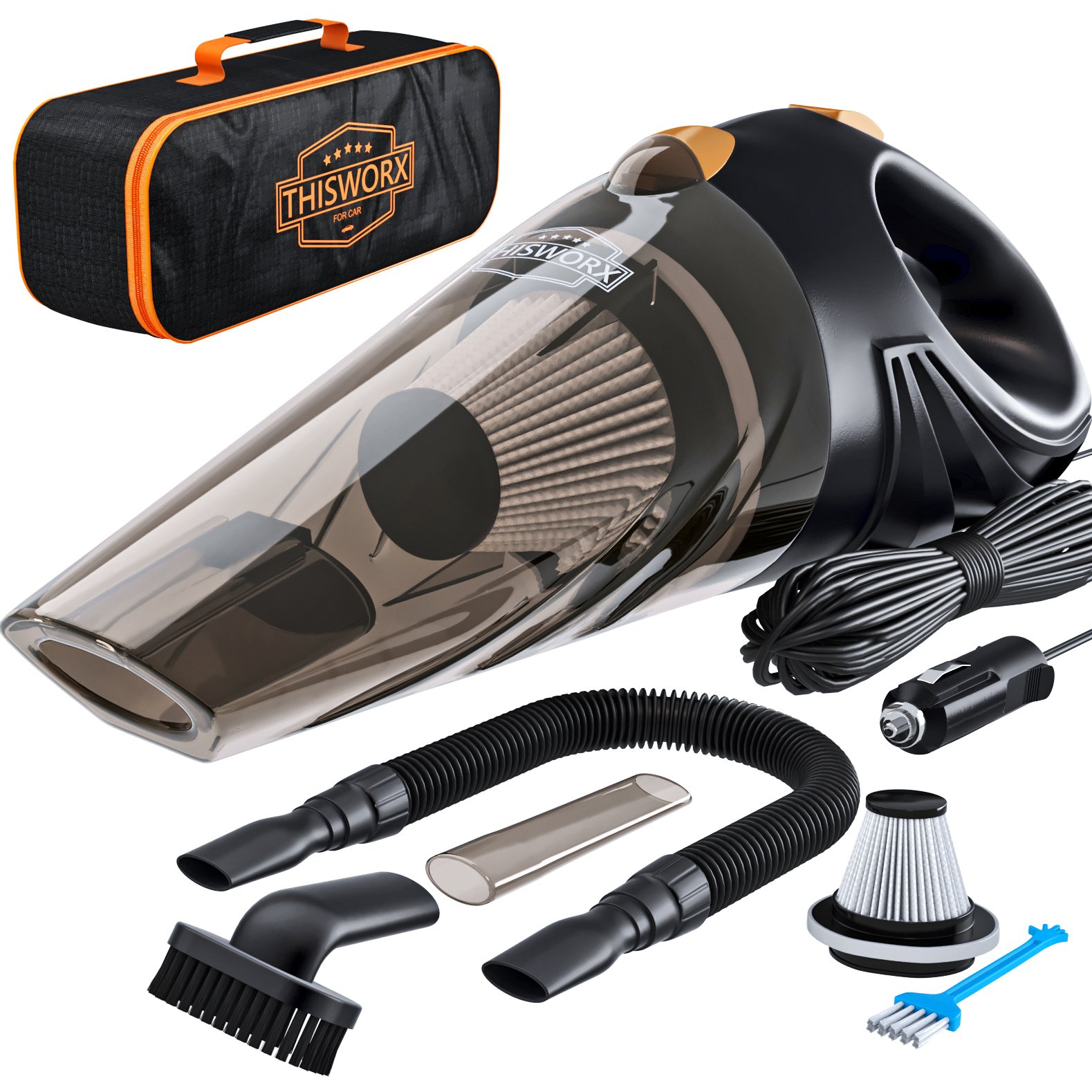 Algopix Similar Product 6 - THISWORX Car Vacuum Cleaner  Portable