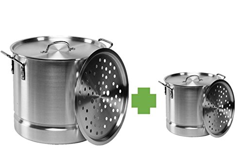 Algopix Similar Product 5 - Aluminum Tamale  Steamer Set  52