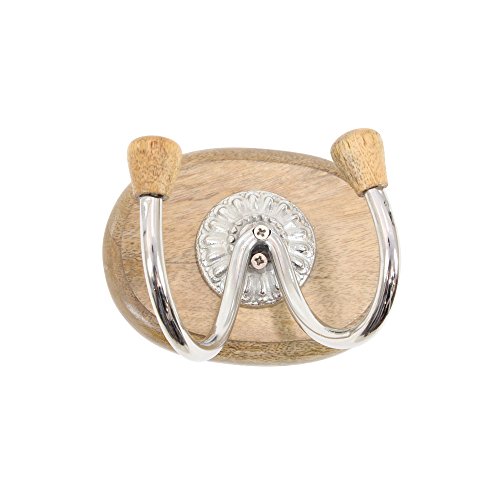 Algopix Similar Product 19 - Benzara Wood Aluminium Hook