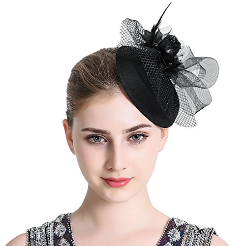 Algopix Similar Product 18 - Free Yoka Womens Fascinators Feather
