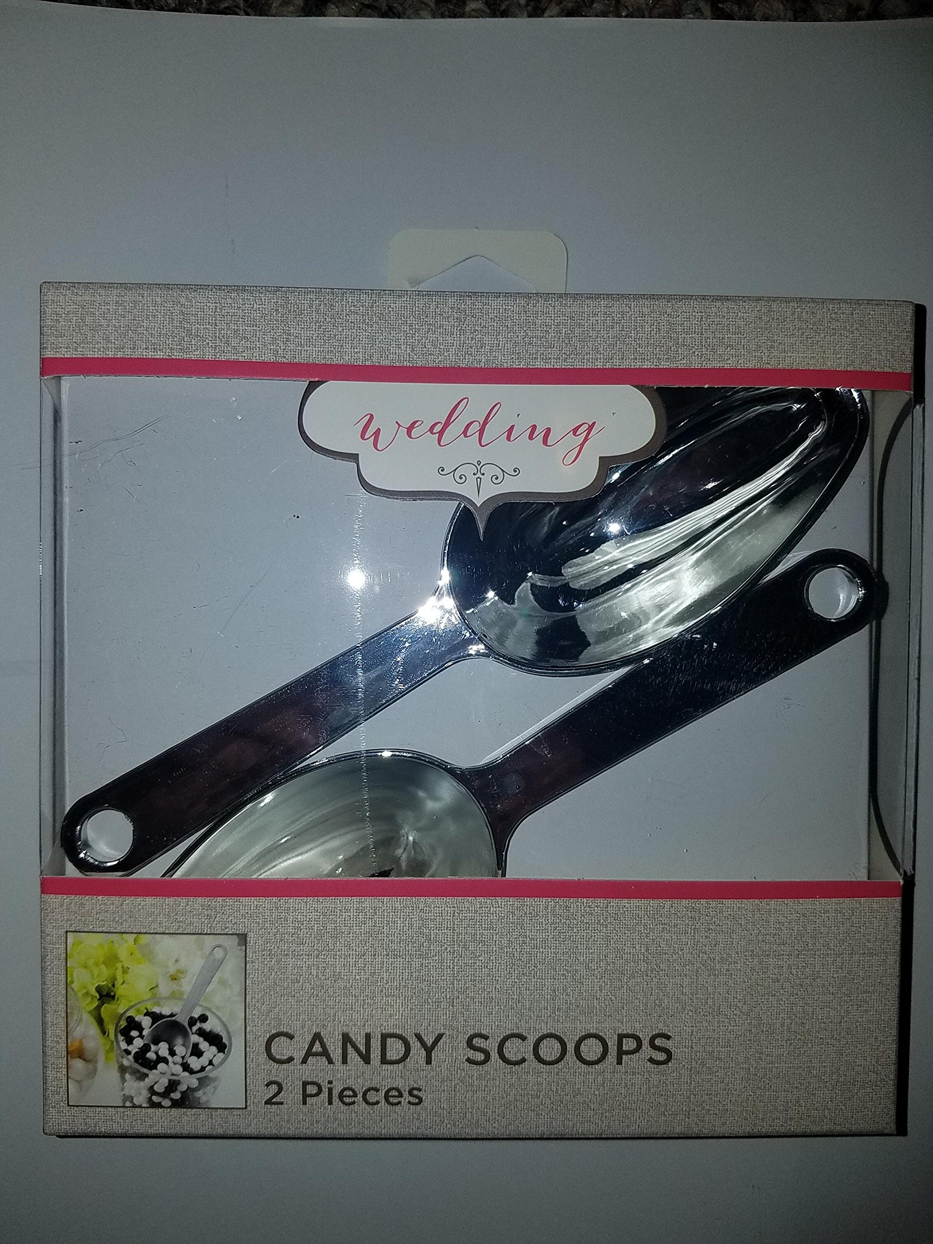 Algopix Similar Product 16 - Silver Tone Candy Scoops for Wedding