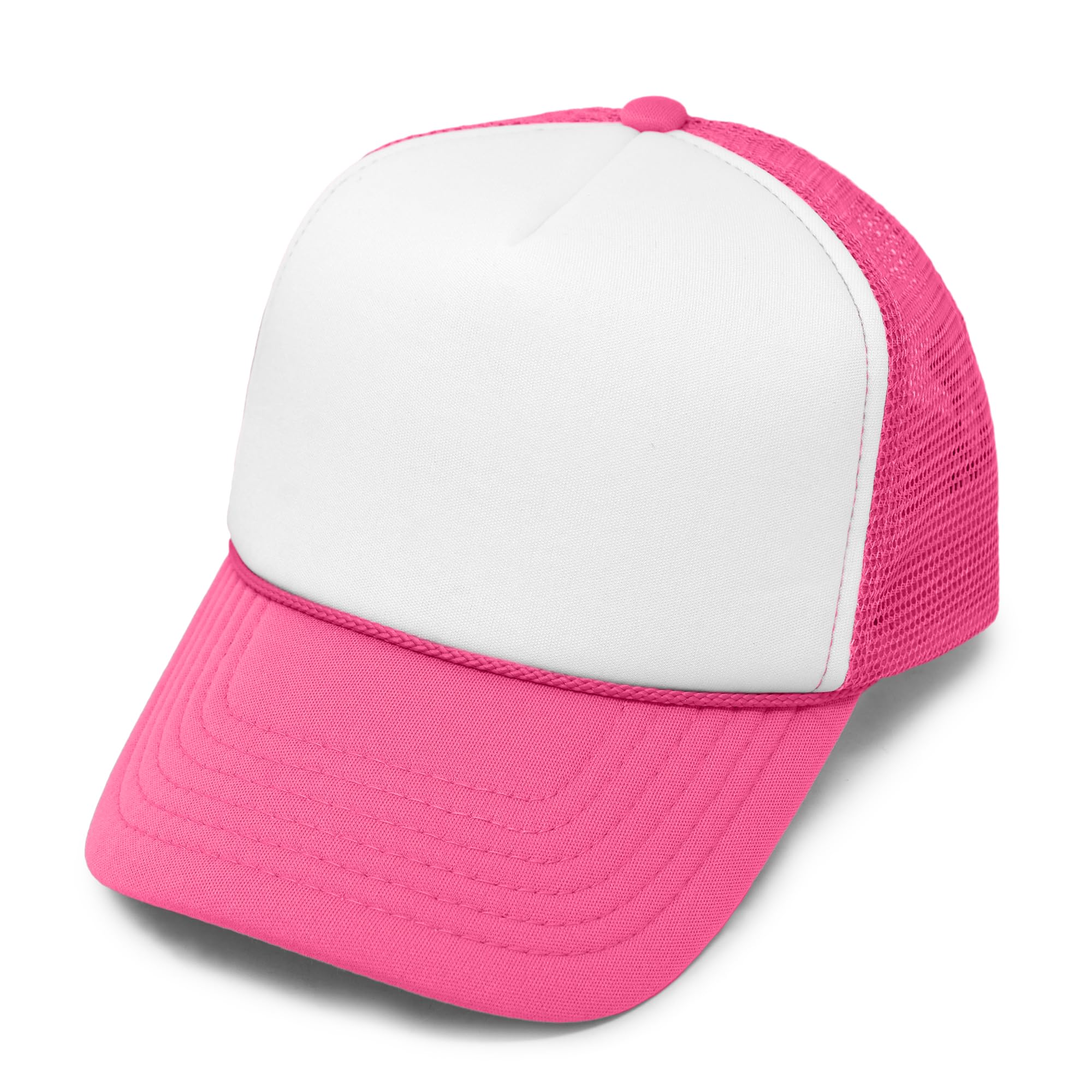 Algopix Similar Product 10 - DALIX Trucker Cap Neon Pink Girls Hat