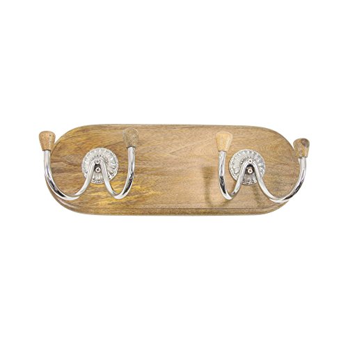 Algopix Similar Product 5 - Benzara Appealing Wood Metal Hook