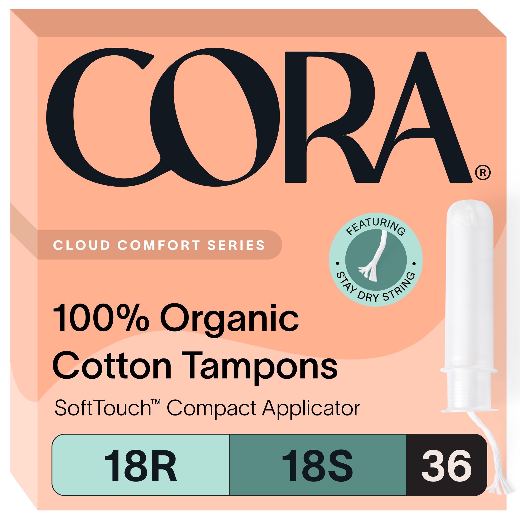 Algopix Similar Product 15 - Cora Organic Tampons Multipack 18