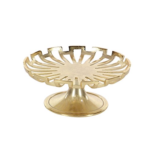 Algopix Similar Product 8 - Benzara Radiant Cake Plate in Golder