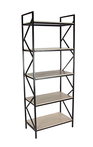 Algopix Similar Product 7 - Benzara Classy Metal Wood Shelf