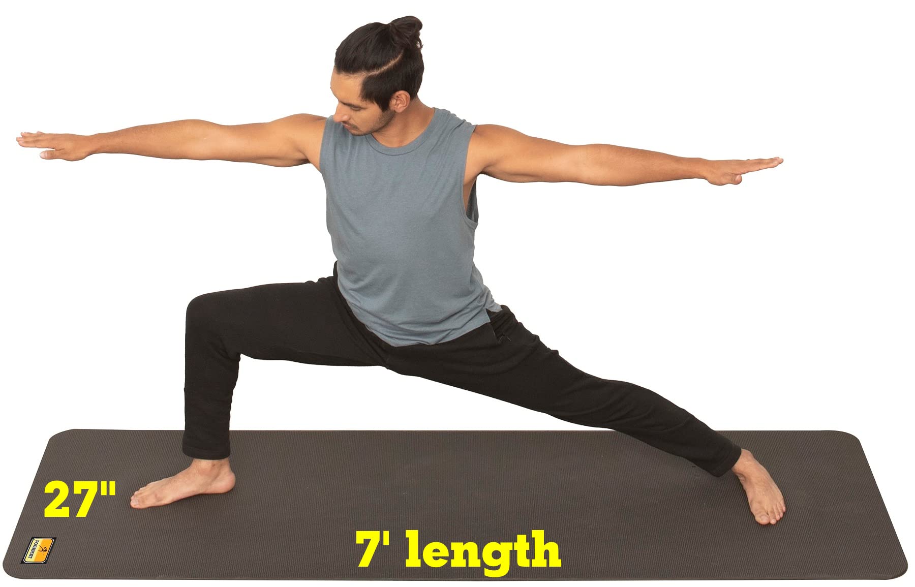Algopix Similar Product 16 - Thick NonSlip Yoga Mat with Shoulder
