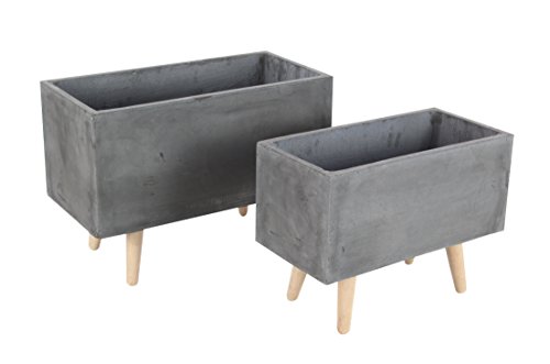 Algopix Similar Product 10 - Benzara Rich Looking Fiber Clay Wood