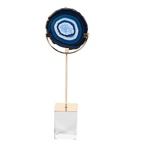 Algopix Similar Product 16 - Benzara Enthralling Metal Agate Glass