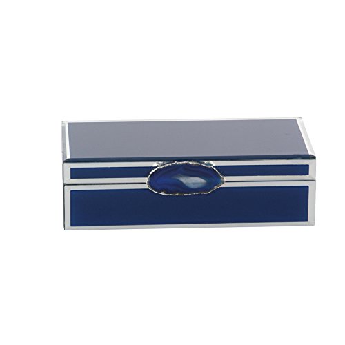 Algopix Similar Product 5 - Benzara Exquisite Jewelry Box, Blue