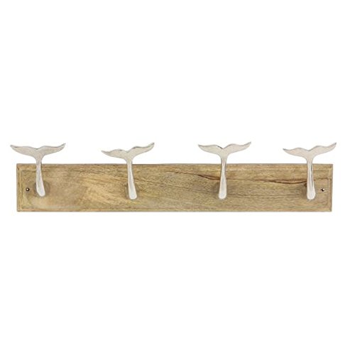 Algopix Similar Product 9 - Benzara Cast Iron and Wood Whales Tail