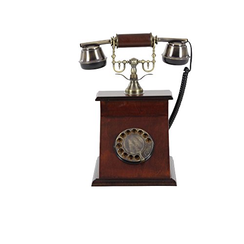 Algopix Similar Product 5 - Benzara Ancient Metal Telephone Home