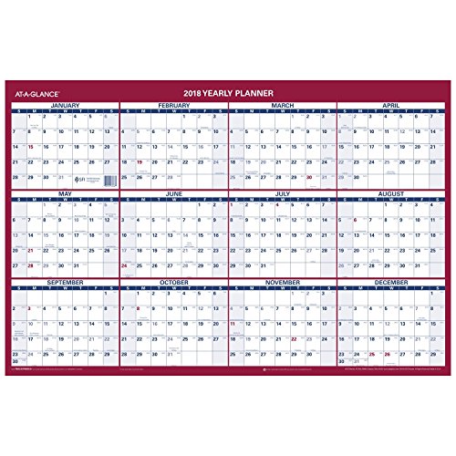 Algopix Similar Product 15 - ATAGLANCE Wall Calendar January 2018
