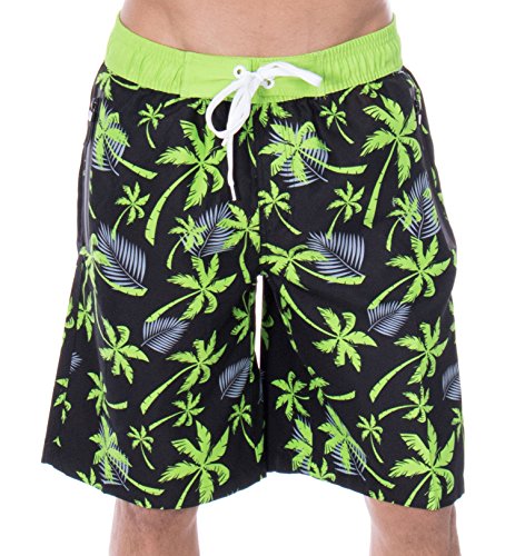 Algopix Similar Product 10 - ZENCO Mens Mark Tropical Print Elastic