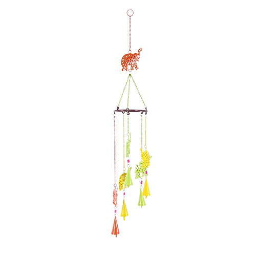 Algopix Similar Product 3 - Benzara Psychedelic Metal Elephant Wind