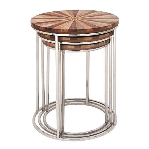 Algopix Similar Product 9 - Benzara Charming Stainless Steel Wood