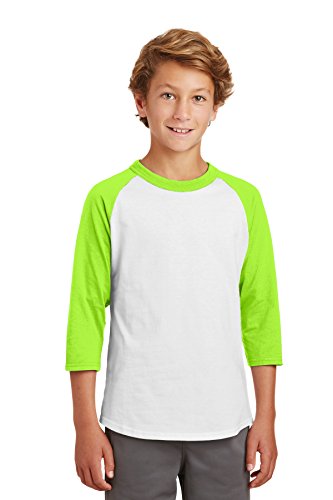 Algopix Similar Product 3 - SportTek Youth Colorblock Raglan