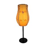 Algopix Similar Product 11 - Outdoor Indoor Goblet Table Lamp Orange