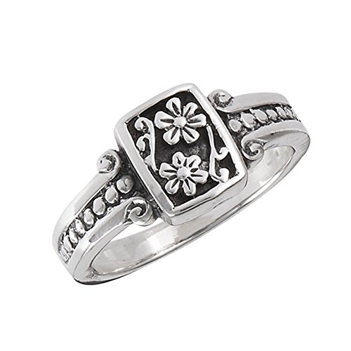 Algopix Similar Product 20 - Oxidized Flower Daisy Vintage Beaded