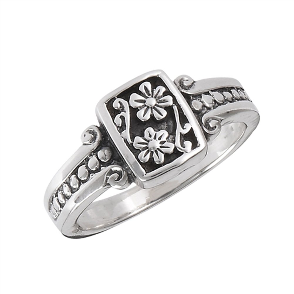 Algopix Similar Product 6 - Oxidized Flower Daisy Vintage Beaded