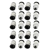 Algopix Similar Product 17 - uxcell 20pcs 14 PT Male Thread 8mm