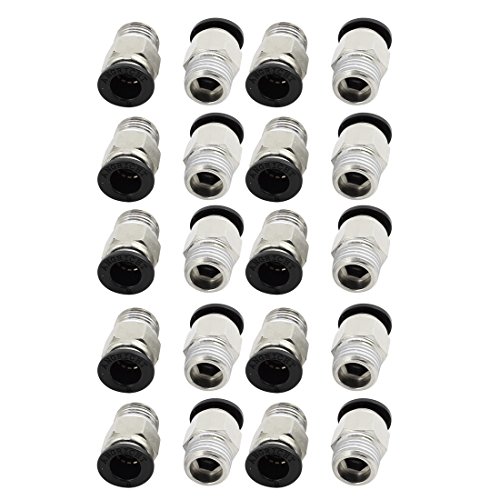 Algopix Similar Product 2 - uxcell 20pcs 14 PT Male Thread 8mm