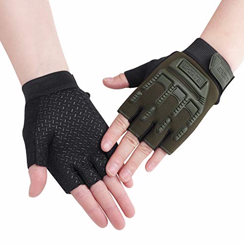Algopix Similar Product 17 - Kids Fingerless Cycling Gloves