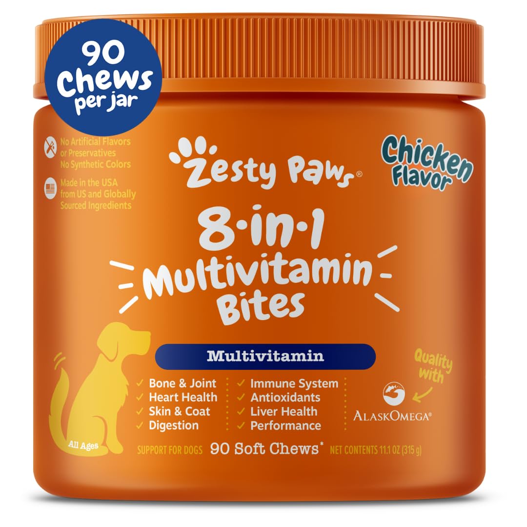 Algopix Similar Product 15 - Zesty Paws Multivitamin Treats for Dogs