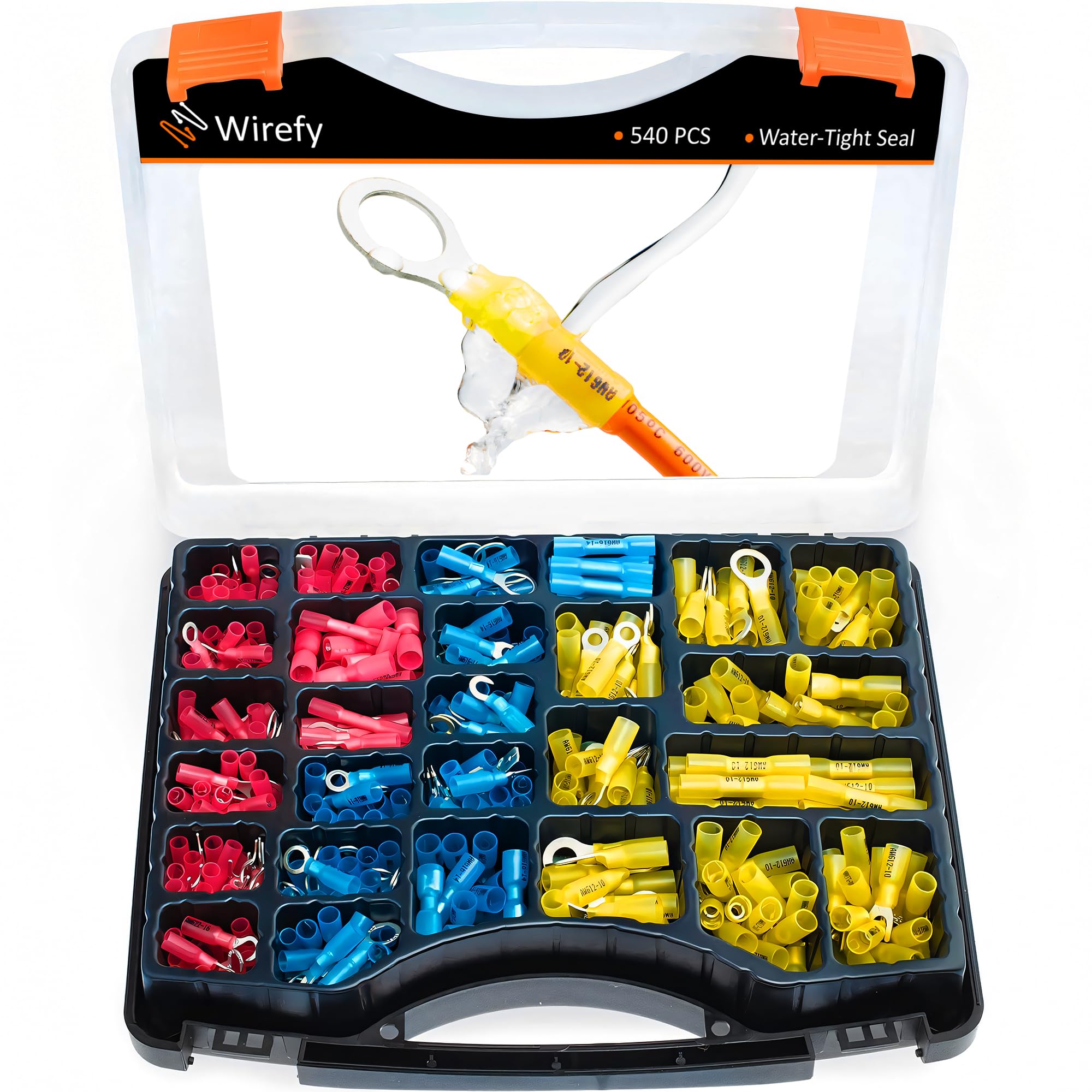 Algopix Similar Product 8 - Wirefy Heat Shrink Crimp Connectors Kit