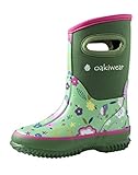 Algopix Similar Product 14 - OAKI Neoprene Boots, Green Floral 2Y