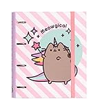 Algopix Similar Product 1 - Erik  Pusheen Premium 4 Ring Binder 