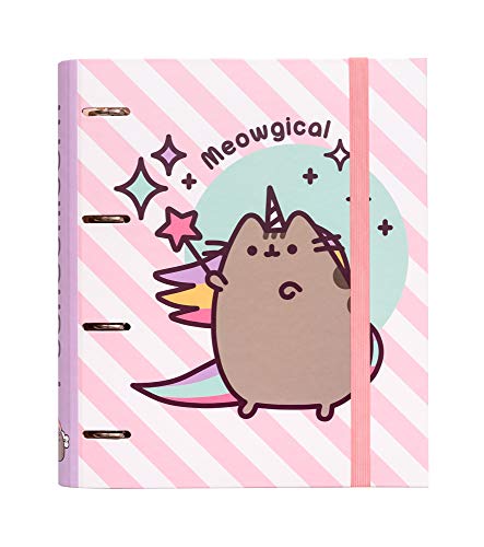 Algopix Similar Product 16 - Erik  Pusheen Premium 4 Ring Binder 