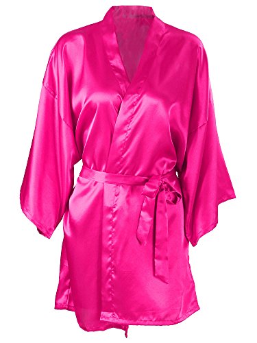 Algopix Similar Product 9 - Silk Robe Womens Short Satin Sleepwear