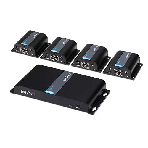 Algopix Similar Product 12 - gofanco 1080p 1x4 4 Port HDMI Extender