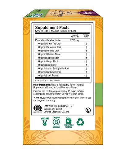 Algopix Similar Product 18 - Yogi Tea Blackberry Moringa Green Tea