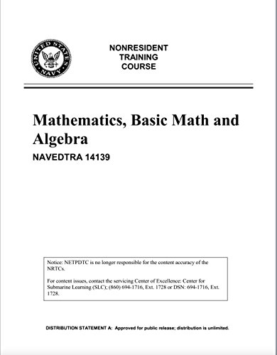 Algopix Similar Product 20 - US Navy Mathematics Basic Math and
