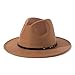 Algopix Similar Product 17 - Lisianthus Women Belt Buckle Fedora Hat