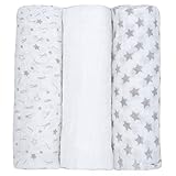 Algopix Similar Product 9 - Baby Town Baby Muslin Blanket 3 Pack