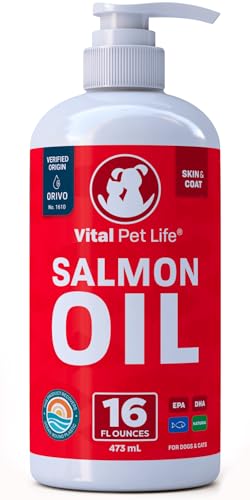 Algopix Similar Product 18 - Salmon Oil for Dogs  Cats  Healthy