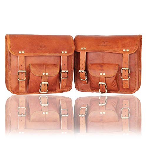 Algopix Similar Product 7 - 2 Side Brown Leather Pouch by Leather