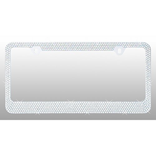 Algopix Similar Product 13 - License Plate Frame  Metal  7 Row 