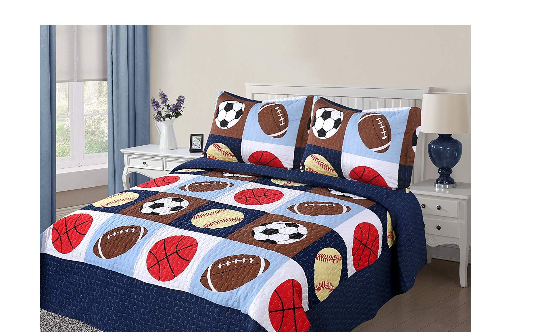 Algopix Similar Product 4 - Golden Linens 3 Pieces Full Size Quilt