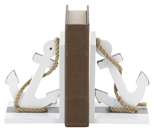 Algopix Similar Product 1 - Benzara Classy Wood Anchor Bookend Pair